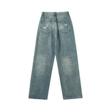 Men Jeans Make Old Ripped Punk Loose