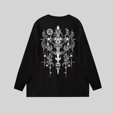 Amiri Sweatshirt AMI pattern print crew neck long sleeve men and women