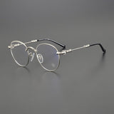 CHH Chrome Hearts Glasses Versatile Literary Retro Round Frame Plain Myopia Glasses Frame