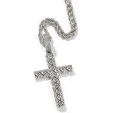 Jewelry Hip Hop Fashion Versatile Cross Pendant with Diamonds Crosses St. Valentine's Spectrum