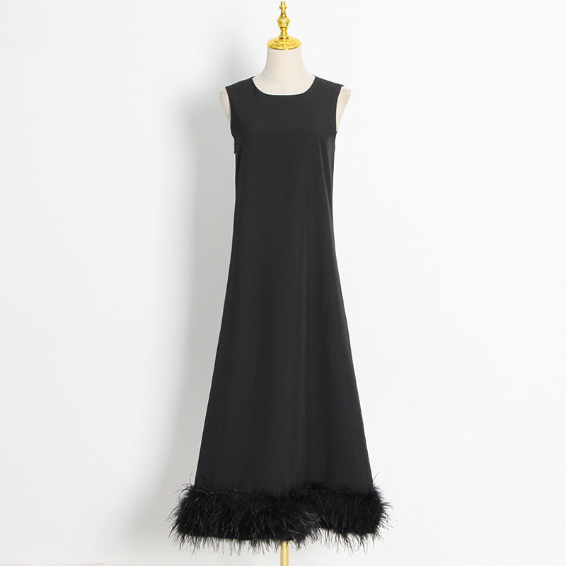 Bohemian Dress Loose Casual Feather Dress