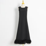 Bohemian Dress Loose Casual Feather Dress