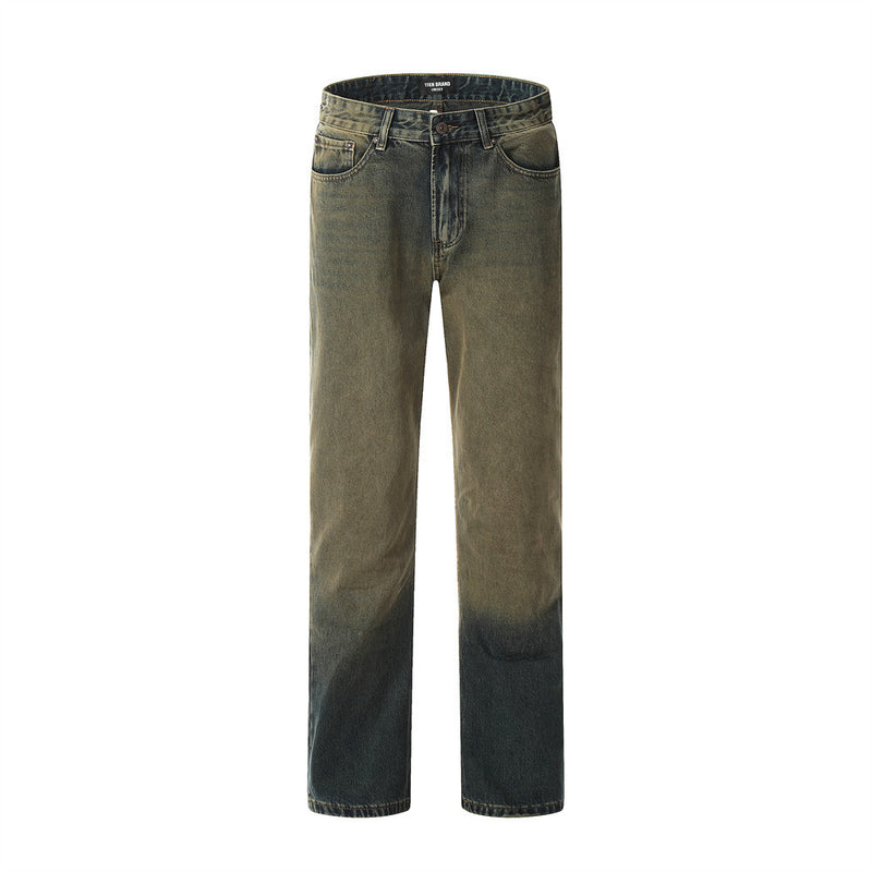 Men Jeans Old Casual Loose