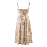 Women Dresses Floral Strap Dress French Style