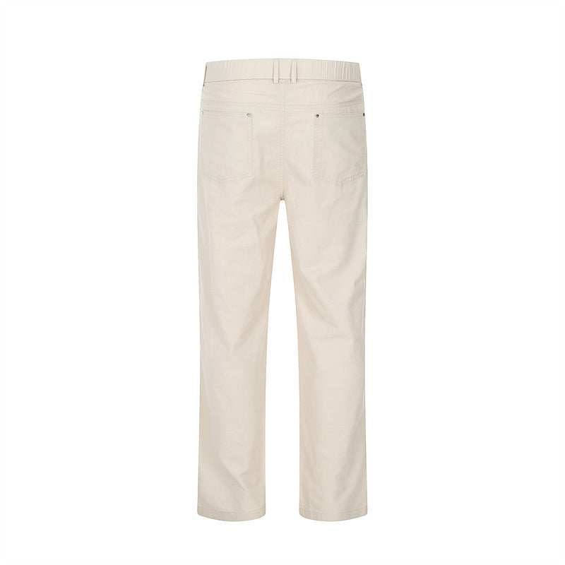 Men Jeans Loose Pure Color All-Matching