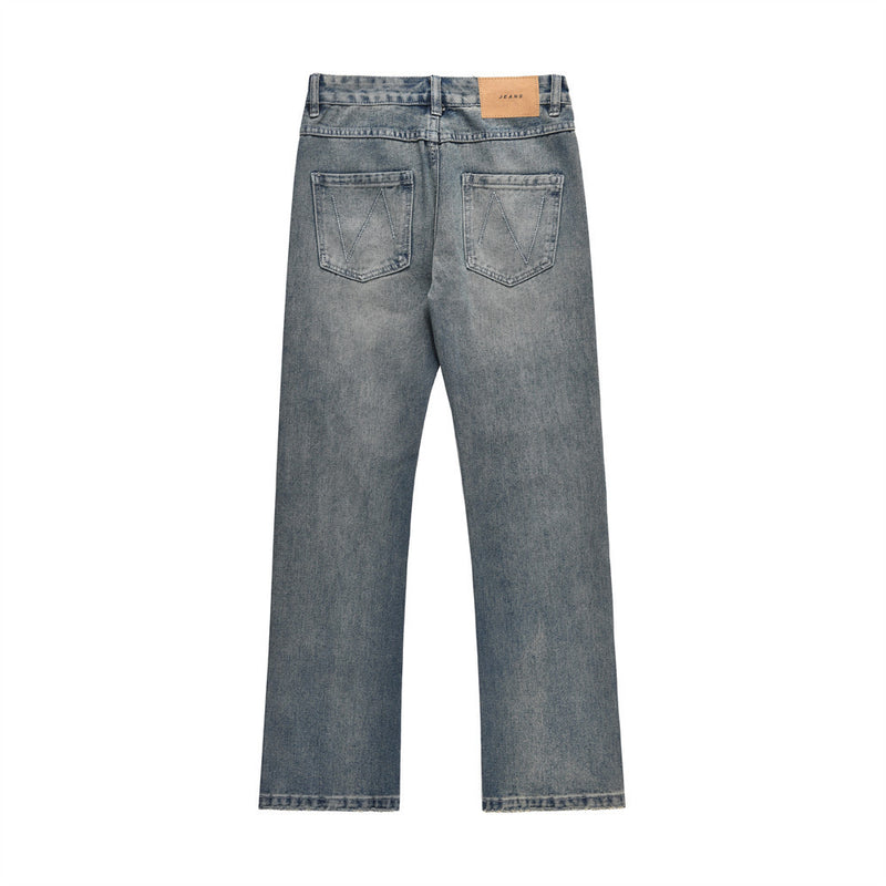 Men Jeans distressed splicing casual