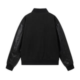 Amiri Jacket Autumn/Winter AMI Embroidered Alphabet Baseball Jacket for Men and Women