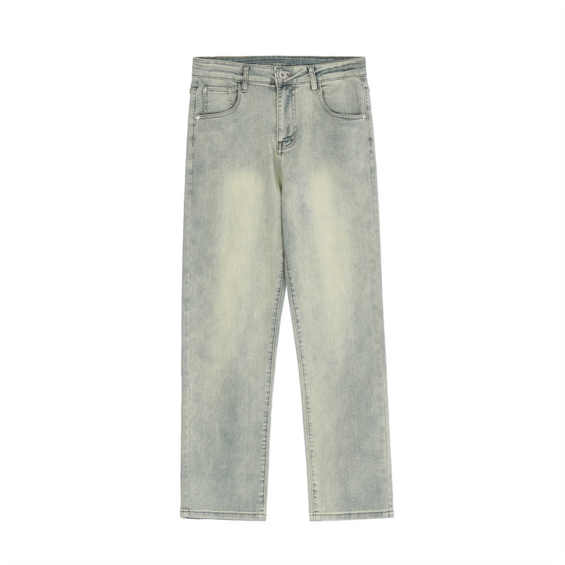 Men Jeans Worn Jeans Loose Trendy Leisure