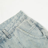 Men Jeans Loose Casual Patchwork