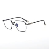 CHH Chrome Hearts Glasses Versatile Titanium Frame Ultra Light Box Frame Glasses Frame