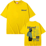 Rapper Frank Double Sided Print T Shirt Rap Men's Blond
