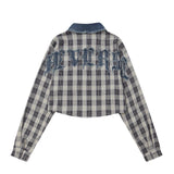 Men Long Sleeved T Shirt Letter Embroidery Long Sleeve Shirt Men Autumn Contrast Color Pocket Shirt Coat