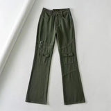 Women Jeans Multi-Pocket Slimming Retro