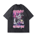 Men T-Shirt Anime Print Old Heavy Weight