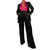 Women Co-Ords Wide Leg Pants Two-Piece Autumn and Winter Women's Clothing