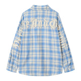 Men Long Sleeve T Shirt Men's Loose Spring and Autumn Embroidered Letter Lapel Shirt Coat