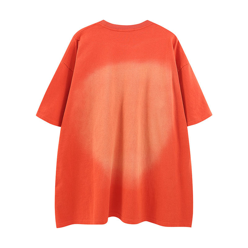 Men T-Shirt Gradient Oversize Versatile