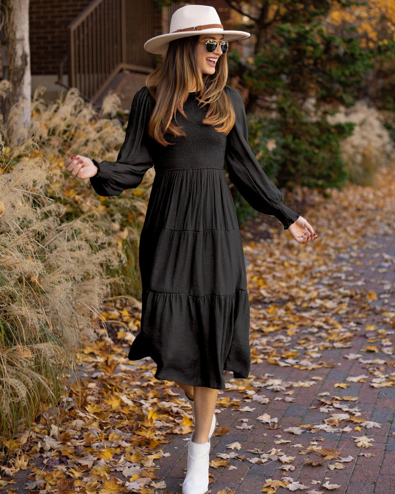 Women Dress Elegant Retro Dress