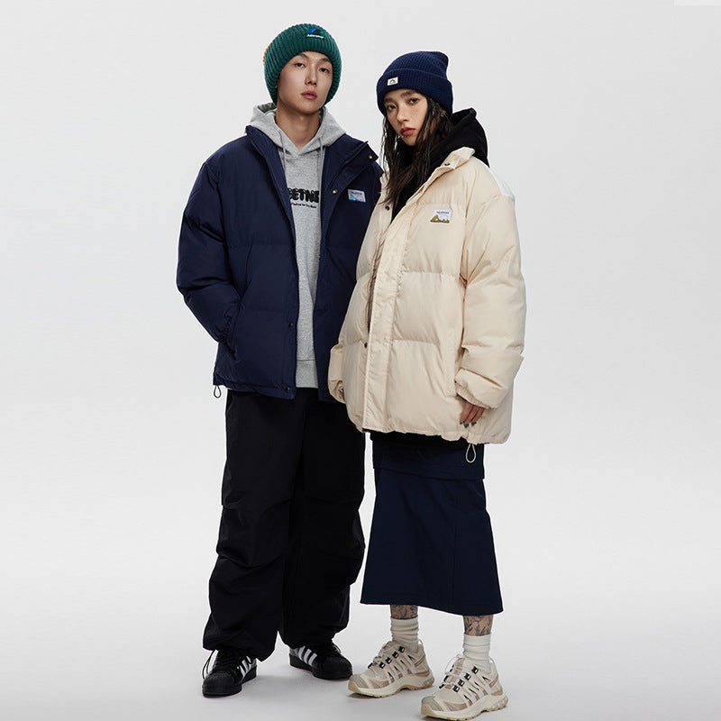 Unisex Coat Youth University Style Thickened Cotton Jacket