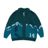 Kapital Sweater Vintage Autumn and Winter Japanese Style Niche Trend Knitting Ski Cardigan Jacket