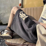 Men Beach Shorts Summer Sports Retro Loose Casual