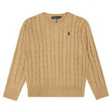 Ralph Lauren Knitted sweaters cotton thread ruff pony embroidery twist crew neck
