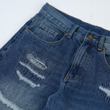 Men Jeans Hole & Patch Punk Niche Personality