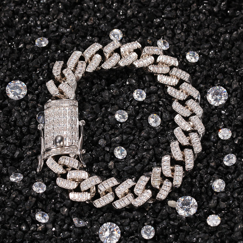 Bracelet Horse Eye Bracelet Copper Inlaid Zircon Vintage Cuban Chain Spectrum Royalty