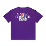 Amiri T Shirt Printed Casual Hip Hop High Street round Neck Short Sleeve T-shirt