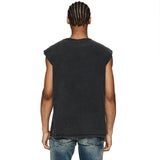 Purple Brand Distressed Tank T Shirts Distressed Sleeveless T-shirt Vest