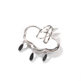 Jewelry Hip Hop Zircon Lightning Cloud Pendant Versatile Necklace Spectrum lightning