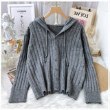 Women Knitted Cardigan Fashion Pullover Loose Sweater