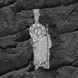 Jewelry Vintage Portrait Pendant Copper Set Zircon Pendant Angel Pieces Far East Spectrum Egypt Pieces