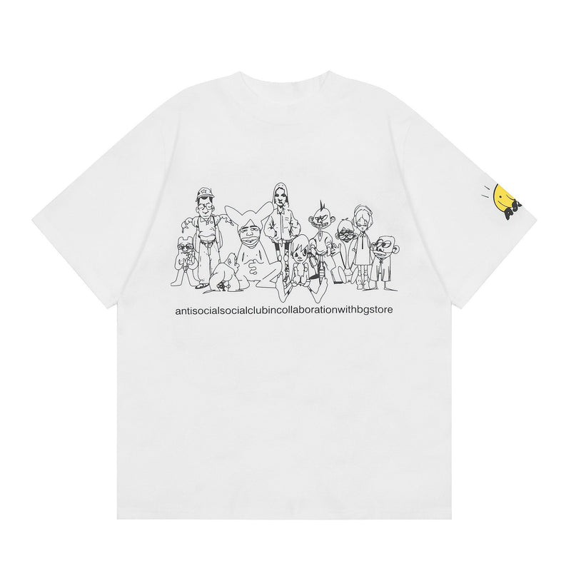 ANTI SOCIAL CLUB T-Shirt Casual Short Sleeve