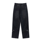 Men Jeans Stitching Hip Hop Loose
