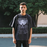 Mens Vintage T Shirt Short Sleeve T-Shirt Men Hip Hop