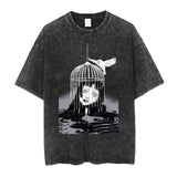 Hip Hop Streetwear Oversize Acid T Shirt For Men Women