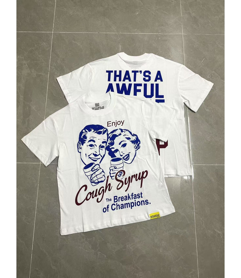 Cough Syrup T Shirts Direct Injection Hot Diamond Short Sleeves