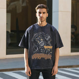 Mens Vintage T-Shirt Summer Short Sleeve T-Shirt