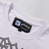 Godspeed T Shirts Skull Bee Sunflower Print Cotton Short Sleeve Men and Women