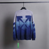 Off Ow Whtie Ombre Mohair Loose Sweater