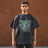 Mens Vintage T Shirt Short Sleeve T-Shirt Men