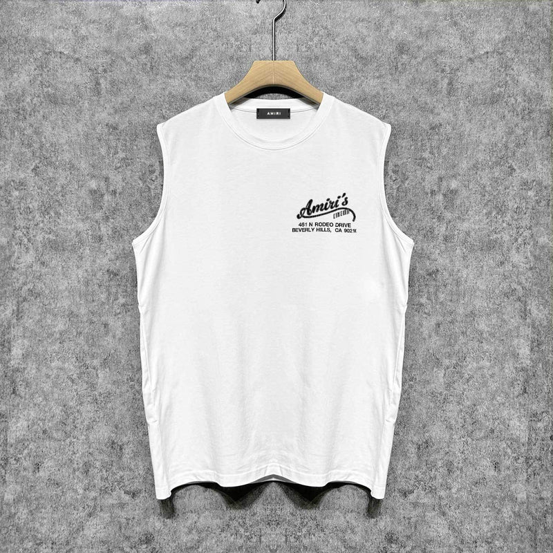 Amiri tank top bone crack print
