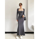 Women Dresses Sexy Fishtail Dress Stretch