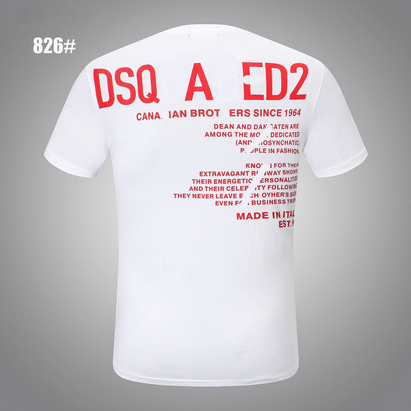 Dsq2 T Shirt Casual Sports Colorblock Short Sleeve Summer Men
