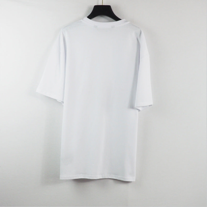 Palm Angels T Shirts Angel Letter Palm Print Short Sleeve T-shirt Loose round Neck