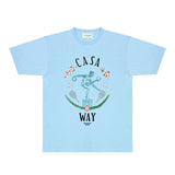 Casablanca T Shirts Fashion Print Street