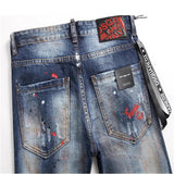 DSQ2 Jeans Distressed Slim-fit Stretch Jeans