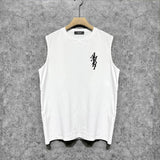 Amiri tank top with vertical overlapping letterprinting