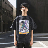 Mens Vintage T Shirt Old Short Sleeve T-Shirt Men